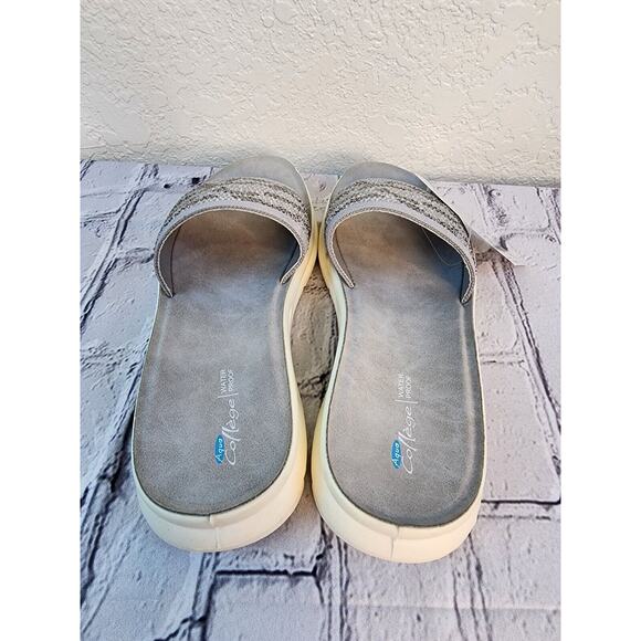 Aqua College Women Slide Sandals Alina Waterproof Size US 6M Grey Zebra Knit‎ - Picture 3 of 6